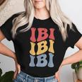 Ibi City Groovy レトロ レディースTシャツ 彼女への贈り物