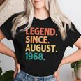 Legendince August 1968 Birthdayintage 1968 レディースTシャツ 彼女への贈り物