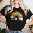 Lgbtq Be Kind Pocket Gay Pride Lgbt Ally Rainbowintage レディースTシャツ 彼女への贈り物