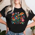 Maestra Flowers Spanish Teacher Cinco De Mayo Women T-shirt Gifts for Her