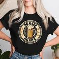 No Beer No Life ヴィンテージドリンク ビール愛好家 ビールファン向け レディースTシャツ 彼女への贈り物