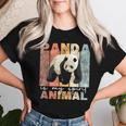 Panda Is Mypirit Animal かわいいパンダヴィンテージパンダ レディースTシャツ 彼女への贈り物