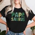 Papaaurus お揃い 家族 誕生日 恐竜 男性 女性 キッズ レディースTシャツ 彼女への贈り物