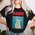 Paws Bunny 面白いパロディ ウサギ好きのギフト レディースTシャツ 彼女への贈り物