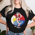 Pinay Girl フィリピン 強い フィリピン国旗 フィリピンプライド レディースTシャツ 彼女への贈り物
