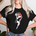 Pretty Girl Devil ピンナップガール トラディショナルフラッシュ レディースTシャツ 彼女への贈り物