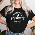 Promoted To Mommy 2025 レディースTシャツ 彼女への贈り物