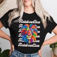 Rainbow Lion かっこいい おしゃれ ロゴ レディースTシャツ 彼女への贈り物