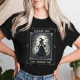 Salem 1692 They Missed One Witch Tarot Card ハロウィンtシャツ レディースTシャツ 彼女への贈り物