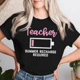Teacherummer Recharge Required シャツ レディースTシャツ 彼女への贈り物