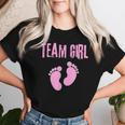 Team Girl Babyhower Bambina Mamma E Papà Gravidanza Attesa Maglietta da donna Regalos para ella