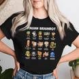 イタリアン ブレイン ミーム キャラクター かわいい 子供 男性 女性 レディースTシャツ 彼女への贈り物