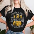 オクトーバーフェスト I Love Beer Bier & German クラシックミュージック レディースTシャツ 彼女への贈り物