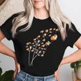 タンポポのモルモットの花、花のモルモットの木 レディースTシャツ 彼女への贈り物