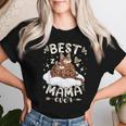 ベンガル猫のお母さんと子猫、母の日、お母さん レディースTシャツ 彼女への贈り物