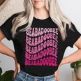 レトロ Beabadoobee 名前 パーソナライズ Beabadoobee レディースTシャツ 彼女への贈り物