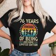 ヴィンテージ 1947 76 歳男性女性面白い誕生日アパレル レディースTシャツ 彼女への贈り物