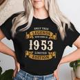 ヴィンテージ 1953 ギフト 男性 女性 長寿祝い 1953年生まれ ユニークな誕生日プレゼント レディースTシャツ 彼女への贈り物