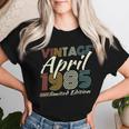 ヴィンテージ 1985年4月 40歳の誕生日プレゼント 男性 女性 レディースTシャツ 彼女への贈り物