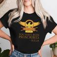 古代ローマ You Have Been Proscribed ローマの歴史pqr レディースTシャツ 彼女への贈り物