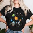 宇宙 惑星 太陽系 宇宙飛行士 オタク キッズ 男の子 女の子 レディースTシャツ 彼女への贈り物