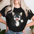 男の子と女の子のための素晴らしい猫のカップ衣装。 レディースTシャツ 彼女への贈り物