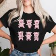 豚愛好家のための豚の贈り物女性豚シャツ女性男性子供豚 レディースTシャツ 彼女への贈り物