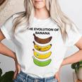The Evolution Of Banana Novelty Graphic & Cool s レディースTシャツ 彼女への贈り物