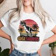 Gigisaurus Dinosaur Grandma Matching Family Saurus Women T-shirt Gifts for Her
