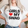 Girls Love Mywagaying Girls Love Mywagの引用 レディースTシャツ 彼女への贈り物