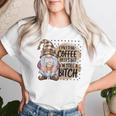 Gnome Coffee Lover I Pretend Coffee Help But I'mtill A レディースTシャツ 彼女への贈り物