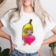 Happy Banana Cat レディースTシャツ 彼女への贈り物