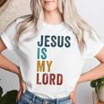 Jesus Is My Lord – Christian Faithintage Graphic レディースTシャツ 彼女への贈り物