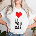 I Love Heart Red If Youay For アパレル レディースTシャツ 彼女への贈り物