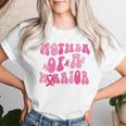 Mother Of A Warrior 乳がん啓発 ピンクリボン 長袖tシャツ レディースTシャツ 彼女への贈り物