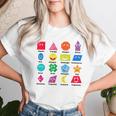 Pre-K Teachershape Learning 教育者向け 算数の日 レディースTシャツ 彼女への贈り物