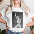 Queen Live Aid フレディ・マーキュリー・ウェンブリー・スタジアム 1985 レディースTシャツ 彼女への贈り物