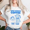 Sunny Morning Coffee Xundayun Delicious Coffee バックプリント レディースTシャツ 彼女への贈り物