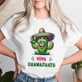 Viva Guanajuato Mexico Cactus ビバ・グアナファト・メキシコ サボテン・ソンブレロ レディースTシャツ 彼女への贈り物