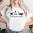 Women's Holiday Girls Trip Cheap Therapy T-shirt Frauen Geschenke für Sie