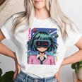かわいいアニメの女の子 長袖tシャツ レディースTシャツ 彼女への贈り物