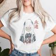 アニメ ホラーガール 美的 ソフト グランジ ワイフ 日本人 女の子 長袖tシャツ レディースTシャツ 彼女への贈り物