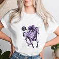 古希祝い 競馬好き うま 馬好き 父 母 男性 女性 70歳お祝い Life's Race Always Chase レディースTシャツ 彼女への贈り物