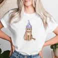 喜寿祝い 猫好き 男性 女性 喜寿 お祝い 77歳 かわいい ねこ おしゃれ 猫 紫色 レディースTシャツ 彼女への贈り物