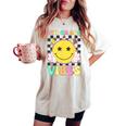 5Th Grade Vibes Girls Smile Face Back To School Fifth Grade Women's Oversized Comfort T-shirt Ivory