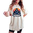 Bassquatch – Groovyasquatch Djデザイン 音楽愛好家向け レディースオーバーサイズコンフォートTシャツ Ivory