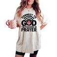 Connect To God The Password Is Prayer Jesus Christian Faith。 レディースオーバーサイズコンフォートTシャツ Ivory