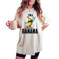 I'm A Banana シャツ かわいい 面白い バナナ コスチューム メンズ レディース キッズ レディースオーバーサイズコンフォートTシャツ Ivory