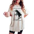 Magic Coffee Cat 面白い猫 レディースオーバーサイズコンフォートTシャツ Ivory