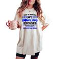 My Bowling 言い訳 おもしろボーリングギフト レディースオーバーサイズコンフォートTシャツ Ivory